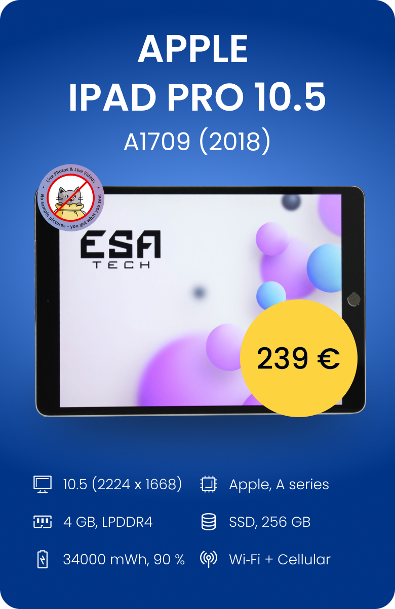 Apple iPad Pro 10.5 (A1709) Wi-Fi + Cellular (2018)