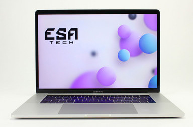 Gebrauchte Apple MacBook Pro 14,3 A1707 (2017), i7-7820HQ, 16 GB, LPDDR3, SSD, 512 GB, 389.00 €, Produktcode 12011975 ESA-TECH