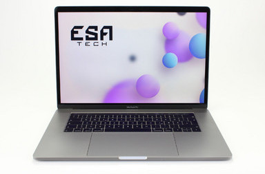 Gebrauchte Apple MacBook Pro 15,1 A1990 (2018), i7-8750H, 32 GB, DDR4, SSD, 512 GB, 399.00 €, Produktcode 12013128 ESA-TECH