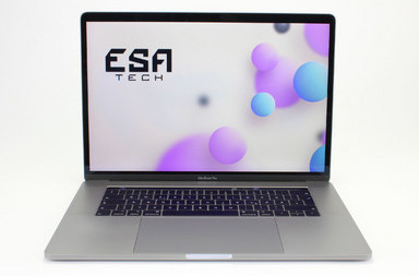 Gebrauchte Apple MacBook Pro 15,1 A1990 (2018), i7-8750H, 16 GB, DDR4, SSD, 256 GB, 389.00 €, Produktcode 12013129 ESA-TECH