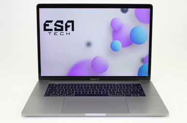 Used Apple MacBook Pro 14,3 A1707 (2017), i7-7700HQ, 16 GB, LPDDR3, SSD, 256 GB, 299.00 € Product code: 12013118 ESA-TECH