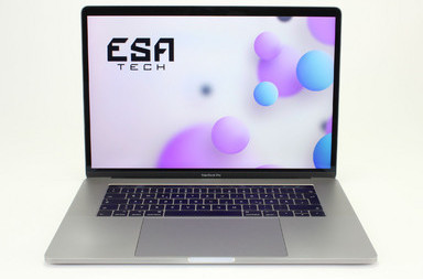 Used Apple MacBook Pro 14,3 A1707 (2017), i7-7820HQ, 16 GB, LPDDR3, SSD, 512 GB, 349.00 € Product code: 12013112 ESA-TECH