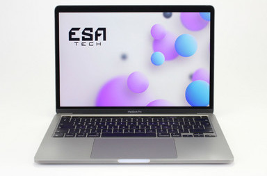 Gebrauchte Apple MacBook Pro 17,1 A2338 (2020) M1, APL1102, 16 GB, LPDDR4, 13.3" ins., 2560x1600 px, SSD, 512 GB, 649,00 €, Produktcode 12013457 ESA-Tech