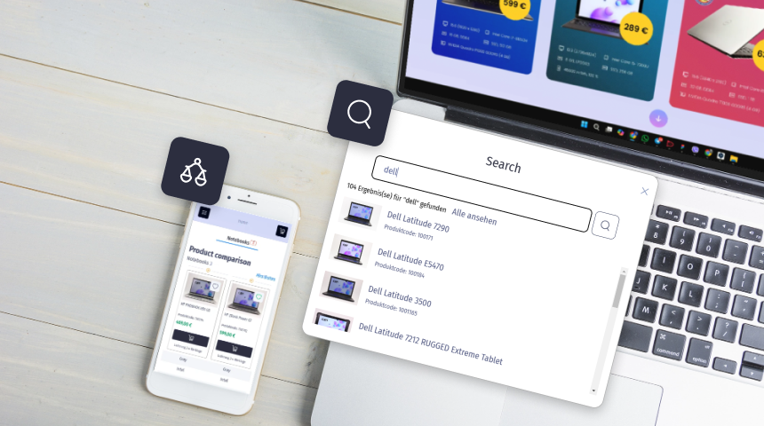 Neue Funktionen auf der ESA-Tech Website: praktische Suche und Produktvergleich